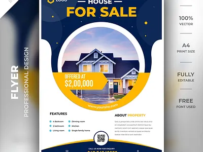 Realestate flyer template design a4 brand creative flyer flyer flyer design flyer psd flyer template high resolution identity modern property real estate real estate flyer smart object