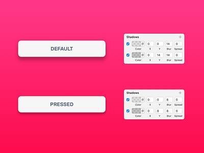 Details on shadows atomic design buttons card components design design style material design shadows sketch ui