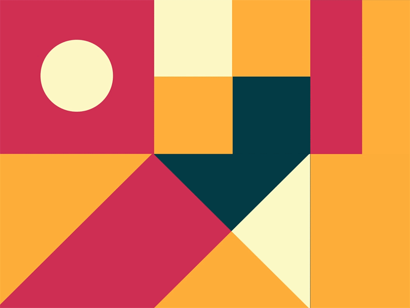 Geometric pattern animation animation 2d flat illustraion pattern