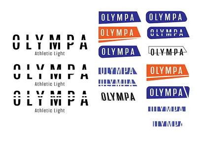 Olympa branding design logo typography vector