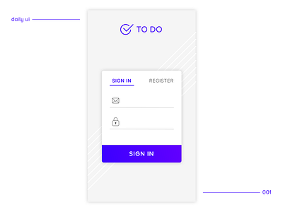 Daily UI / 001 daily ui dailyui design interaction design ui ui design ux design