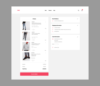 Checkout Page #DailyUI-002 checkout page ui ui design web design