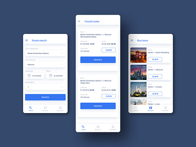 Bus Tours - Mobile Application bus design mobile mobile app mobile app design mobile design mobile ui transport transport app ui uidesign ux ux ui