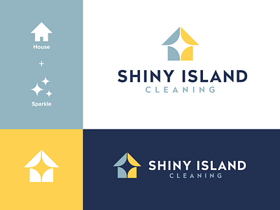 House + Sparkle blink brand branding cleaning concept geometry home house idea identity logo modern negative space property service shiny simple smart sparkle sparkling