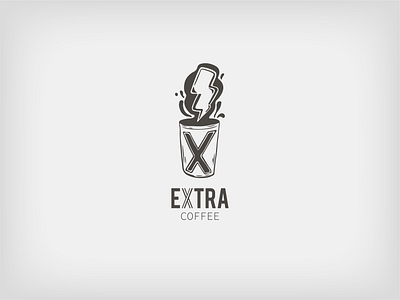 Extra Coffee Logo branding cafe coffee dailylogochallenge graphic design logo
