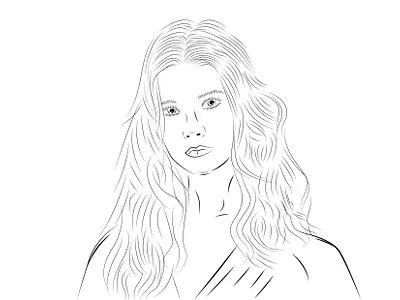 Beautiful woman line art lineart lineartist lineartquotes linearttattoo lineartwork vector art vector artist