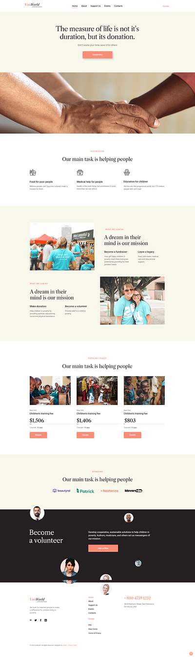 Donates And Charity WordPress Theme - UniWorld design elementor elementor templates themes website template wordpress design wordpress designs wordpress theme wordpress themes