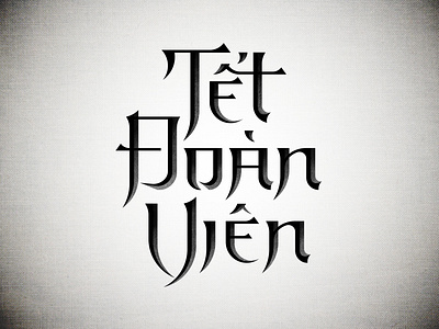 Tết Đoàn Viên - Lunar New Year reunion asian design logo lunar new year reunion typo typogaphy vietnam