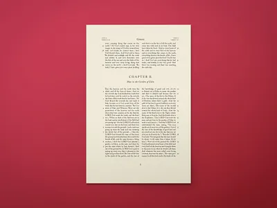 Bible Typography - Viggo Naae art bible bible design book book design design editorial font format genesis graphic design indesign layout mockup page traditional type typography verse
