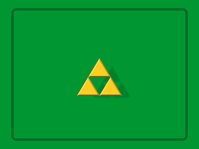 Floating Triforce 2d animation after effects after effects animation animation courage gold motion power the legend of zelda triangle triforce vector wisdom zelda