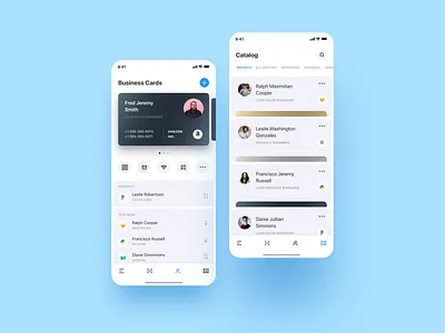 Personal CRM. Light Mode analize analytics analyzing app blue business card creative crm dashboard event finance fintech ios light product ui ux ux design white