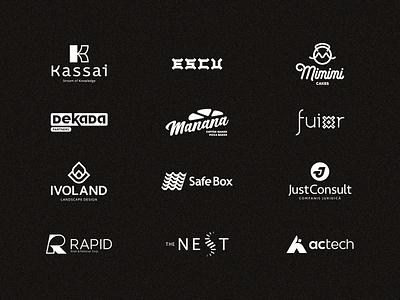 Logo Collection alex escu brand brand identity branding design icon logo logofolio logomark logotype mark minimalism symbol typography