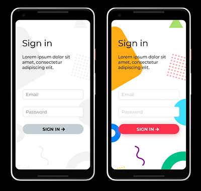 First mock on Figma design figma figmadesign mobile mobile app sign in ui