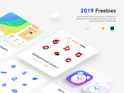 2019 Illustrations and freebies {Part 2} alarm clock weather app design icon ui web ios guide app icon app icon design application free free psd free resources freebies icons iconset illustration logo mobile neel photoshop prakhar sharma sketch ui ux