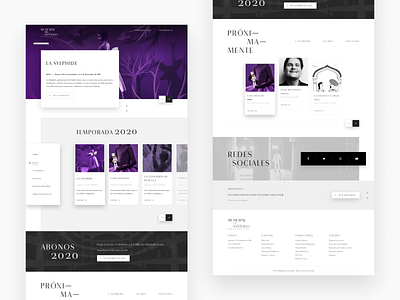 Theatre landing page design landing landing page page theatre ui ux web website