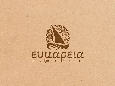 Ευμάρεια(Evmareia): Prosperity branding design illustration logo typography