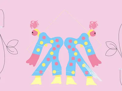 One Love 2d abstract character design design flat girl girl illustration vector