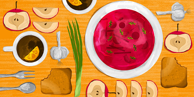 ++ design food illustration vector web