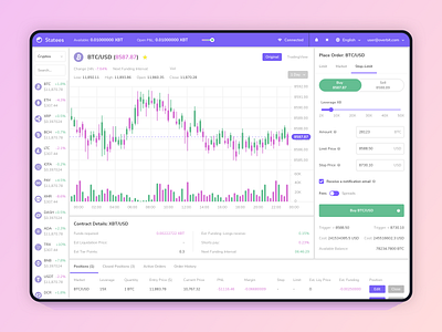 Overbit - Cryptos Exchange Platform app application bitcoin blockchain crypto crypto exchange cryptocurrency design ethereum platform stock exchange ui ux website