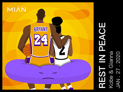 KOBE RIP graphic illustration kobe print