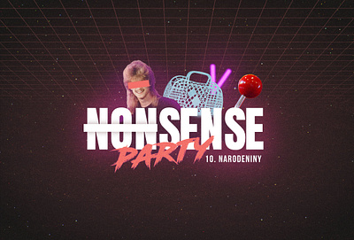 NONSENSE PARTY/EVENT VISUAL collage event event branding