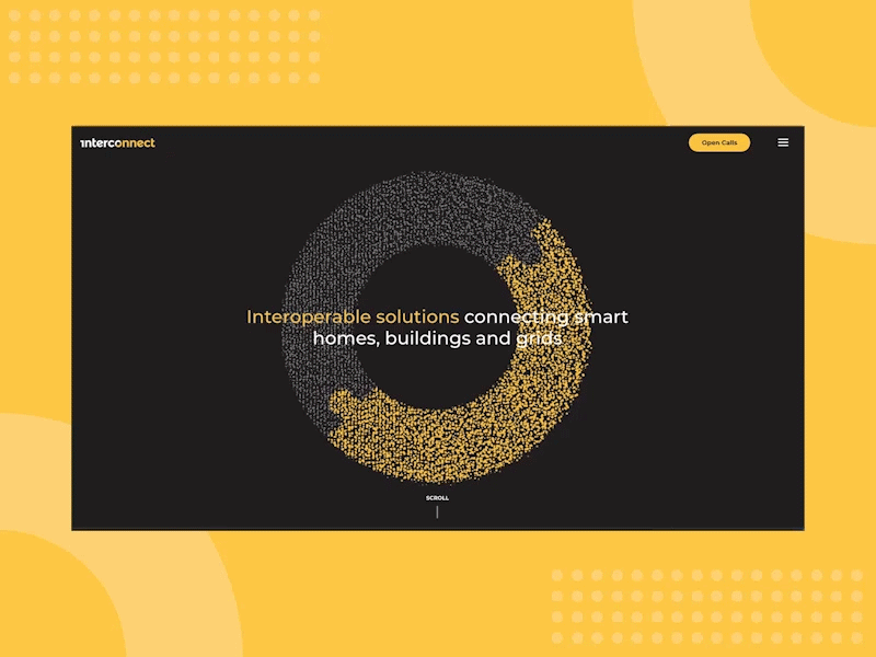 Interconnect animation branding interaction interactive miew ui ui ux uidesign uiux ux web webdesign website