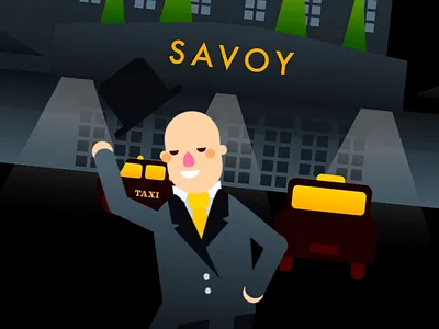 The Savoy animation art direction illustration