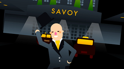 The Savoy animation art direction illustration