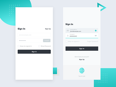 Fingerprint Sign In app application branding clean clean design debut debutshot design fingerprint flat interface ios iphone log in minimal mobile ui ux