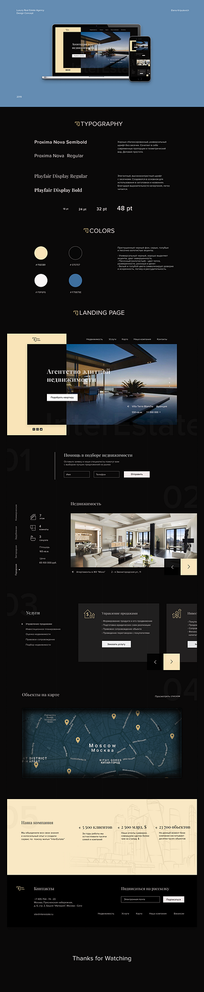 Luxury Real Estate branding design ui ux web website