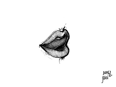 Inktober Tasty bw doodle illustration inking inktober inktober2019 joandumez mouth pen tasty