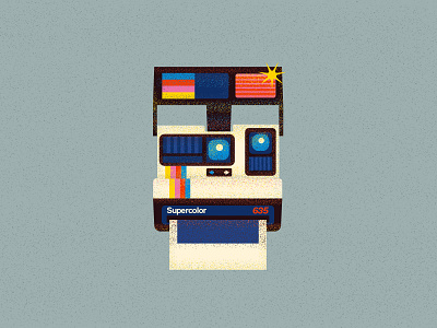 Polaroid 90s color design illustration photo polaroid retro vector