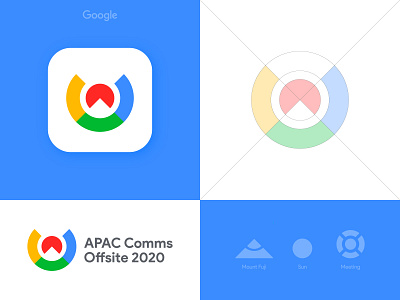 Google APAC Comms Offsite 2020 - Logo Grid brand brand identity branding design google identity designer illustration lettermark logo logo grid logomark logotype designer mount fuji mountain negative space olympic games smart mark sunrise sunset typography