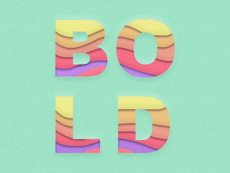 Text - Layers Effect design digital graphics interaction layer effect type art visualization