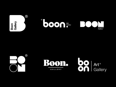 BOON art gallery art artgallery b letter logo b logo brand identity branding flat font illustration illustrator logo minimal minimal logo visual visual design