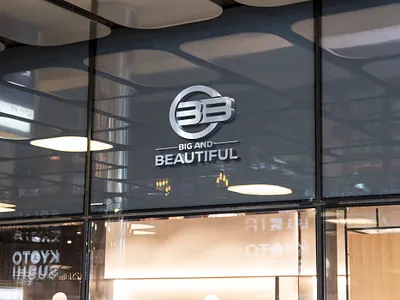 Big and Beautiful Logo adobe illustrator adobe photoshop brand logo design front shape