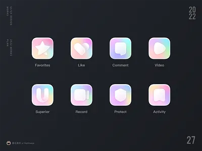 2022 icon design _27 app design icon ui ux