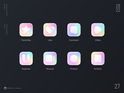 2022 icon design _27 app design icon ui ux