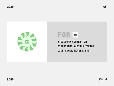 Candy Based Logo - CK 2020 adobe illustrator branding design logo