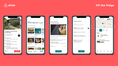 Airbnb, Fill the Fridge airbnb app design feature ui uidesign ux uxdesign web website