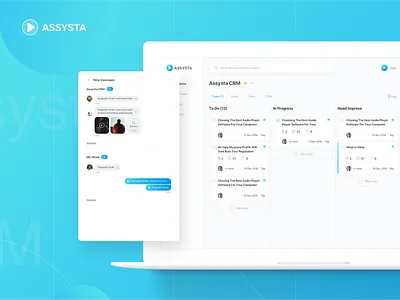 Assysta CRM admin dashboard admin design admin panel crm dashboard interface interface design productdesign taks task management todo todo app ui user experience user flow user friendly user interface ux webdesign