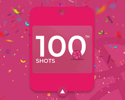 100 Shot Completed 100 100daychallenge 100shots design dribbble dribbble best shot dribble shot flat illustration invites invites giveaway vector art