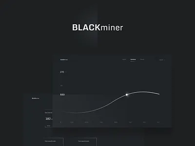 BLACKminer admin dashboard application crypto cryptocurrency design interface ui user experience ux web webdesign website