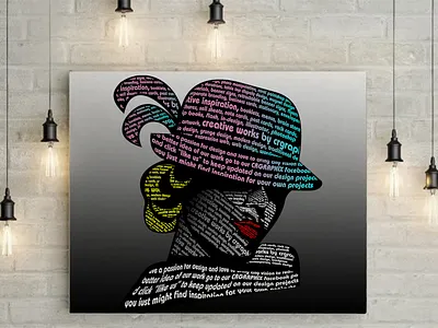 Typography Woman branding crgraphix.com design typography vector