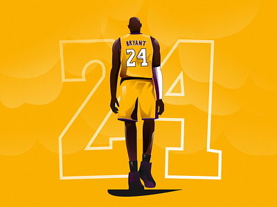 KOBE adobe illustrator basketball black mamba character design characterdesign design exploration flat illustration illustration kobe bryant legend los angeles lakers minimal clean design nba vector illustration vectorart