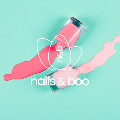 nails&boo Ad image branding fashion logo