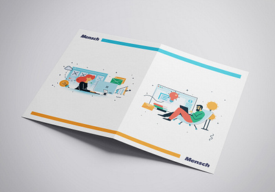 Mensch A4 folder branding printing stationery