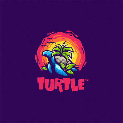 TURTLE angry brand character e sport e sports esport logo mascot sport sun sunset turtle