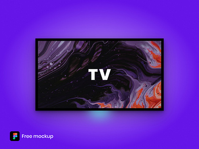 TV Mockup - Figma Freebie figma figma free figma mockup free freebie mockup tv tv free tv mockup