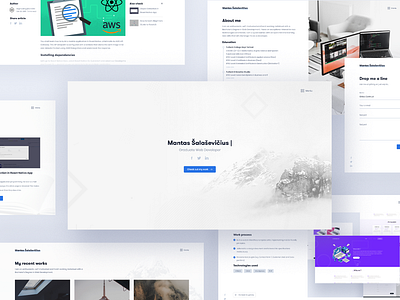 mantas.dev - portoflio web design design minimal personal website portfolio ui ux web web design web development website